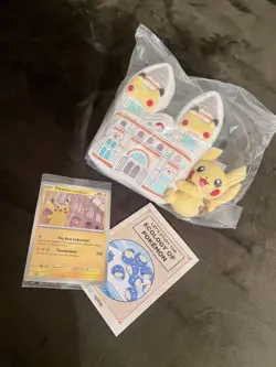 Pokemon Natural History Museum Pikachu at the Museum Promo Card, Plush & Ecology - Image 2
