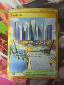Pokemon TCG Trainer Card Levincia Stadium Gold, 244/182 - Image 2