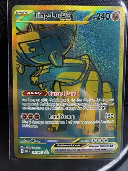 Pokemon TCG Ting-Lu EX Scarlet & Violet Paldean Fates Hyper Rare Card 244/091 - Image 1