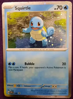 Pokemon TCG Squirtle Scarlet & Violet 151 Promo Card 048 - Image 1