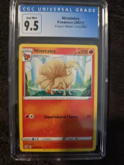CGC MINT 9.5 Ninetales 030/264 Fusion Strike Pokemon Card - Image 1