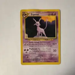 Pokemon Espeon Neo Discovery 38/75 Psychic Card 2001 Kagemaru Himeno English - Image 2