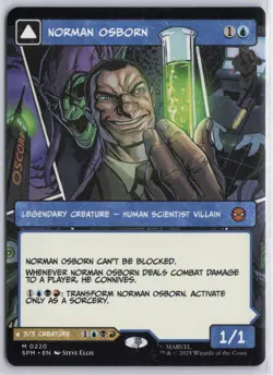 Norman Osborn Green Goblin 0220 Borderless Spider Man MTG Magic The Gathering NM - Image 1