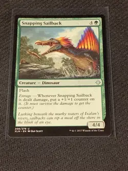 Magic the Gathering Ixalan Snapping Sailback - Image 1