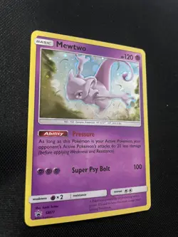 Mewtwo #SM77 Sun & Moon Promo - Cosmos Holo Pokemon Card - Image 4