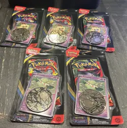 Lot Of 5 Pokemon TCG Phantasmal Flames Checklane Blooster Packs - Image 1