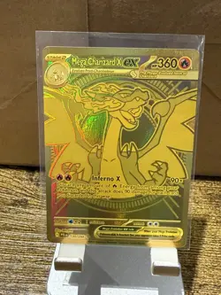 Mega Charizard X ex 130/094 Gold SR - Pokemon Phantasmal Flames 2025 - Image 1