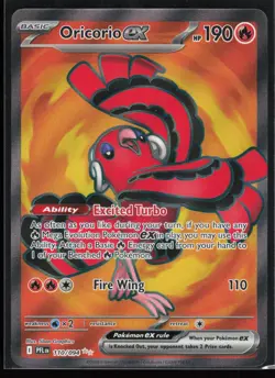 Oricorio ex 095/080 Ultra Rare Phantasmal Flames Pokemon TCG NM - Image 1