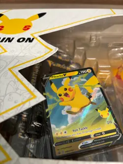 NEW Pokemon TCG Celebrations Pikachu VMax Premium Figure Collection Box Unopened - Image 2