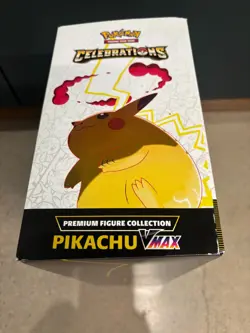 NEW Pokemon TCG Celebrations Pikachu VMax Premium Figure Collection Box Unopened - Image 3