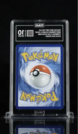 Pokemon Pikachu TCG Grey Felt Hat Van Gogh TAG 10 Gem Mint - Image 2
