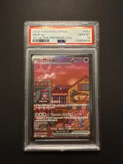 2023 POKEMON SVP EN-SV BLACK STAR PROMO 151 ULTRA-PREM COLL #053 MEW EX PSA 10 - Image 1