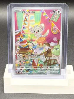 Pokemon TCG Minccino 182/162 Cinccino 183/162 Temporal Forces - Image 1