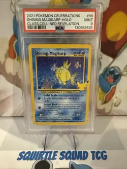 2021 POKEMON CELEBRATIONS SHINING MAGIKARP CLASSIC COLLECTION PSA 9 - Image 1