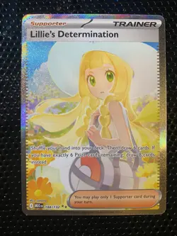 Pokemon TCG Lillie's Determination 184/132 Mega Evolution Full Art NM - Image 1