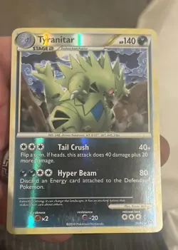 Tyranitar, Reverse Holo Rare 2010 Pokemon, Unleashed, #26/95 NM - Image 2