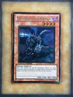 Yugioh Doomcaliber Knight GLD4-EN023 Gold Rare Limited Edition NM - Image 1