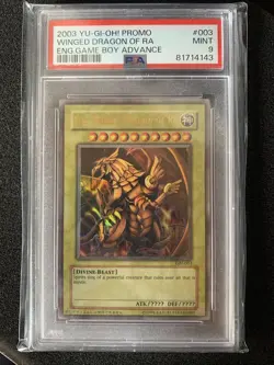 Yu-Gi-Oh! The Winged Dragon of Ra (GBI-003) Ultra Rare PSA 9 MINT - Image 1