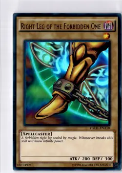 NM - Right Leg of the Forbidden One YGLD-ENA18 Ultra Rare King of Games: Yugi's - Image 1