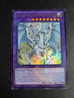 Albion the Sanctifire Dragon MZMU-EN101 Ultra Rare Yugioh Maze of Muertos - Image 1