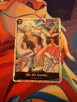 Ms. All Sunday OP14-084 The Azure Sea's Seven SR Foil One Piece - Image 1