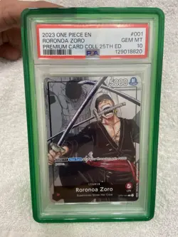 One Piece Roronoa Zoro 25th Anniversary Collection Leader, PSA 10, English - Image 1