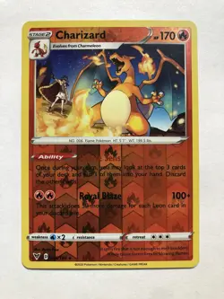 Charizard 025/185 NON HOLO Vivid Voltage Pokemon Card TCG NEAR MINT NM - Image 1
