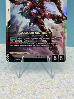 Gundam Card Game Newtype Rising Justice Gundam GD01-066 LR - Image 3