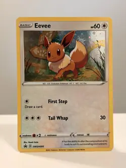 Eevee SWSH095 – Sword & Shield Promo Pokemon Card – Holo Near Mint (NM) - Image 1