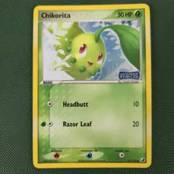 MP Chikorita 51/115 EX Unseen Forces Reverse Holo Stamped Pokemon Card - Image 1