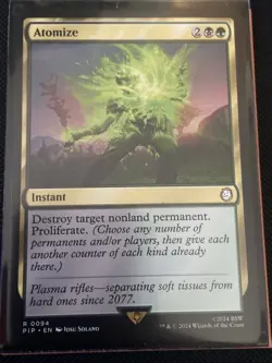 MTG - Atomize - Universes Beyond: Fallout nm READ DESCRIPTION PLS 3 - Image 1