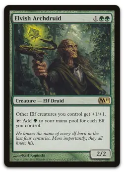 Elvish Archdruid #171 (LP) Magic 2011 M11 Magic MTG - Image 1