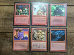 MTG Legends Lot X6 (Italian Japanese Mix LP RED - Image 2