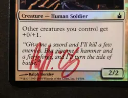MTG FOIL Veteran Armorer-Artist Signed (R. Horsley) Ravnica: City of Guilds #34 - Image 2
