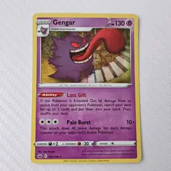 Pokemon Gengar 057/198 Swsh06 Chilling Reign Holo Rare Stage 2 NM - Image 1