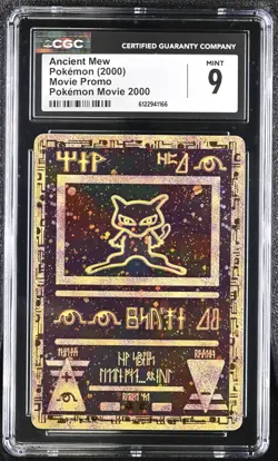 CGC 9 MINT Ancient Mew 2000 Movie Promo Reverse Holo Pokemon Card - Image 1