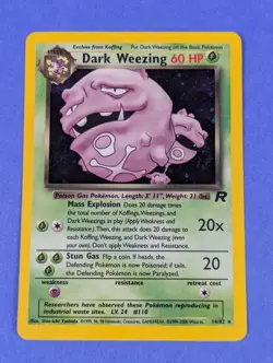 Dark Weezing - 14/82 - Holo Unlimited Team Rocket - Pokemon Card - MP - Image 1