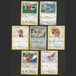 Fletchling Pokemon Card Collection Set of 7 English Cards Reverse Holo Cute - Image 1