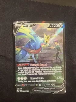 Zacian V ⭐ TG21/TG30 Holo Rare V Astral Radiance Trainer Gallery Pokemon NM - Image 4