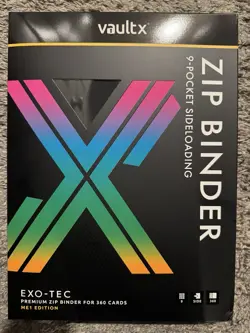 VaultX Binder 9 Pocket Exo-Tec Zip ME1 First Edition New Mega Evolutions IN HAND - Image 1