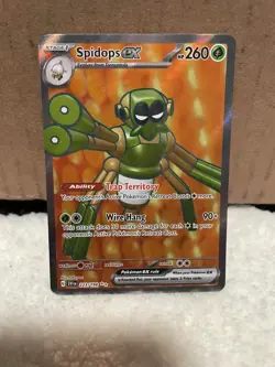 Spidops ex SV01: Scarlet & Violet Base Set Pokemon 223/198 Ultra Rare NM+ - Image 1