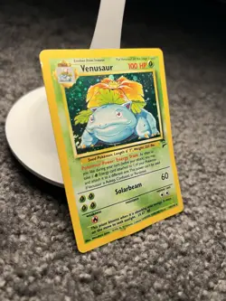 Pokemon Venusaur 18/130 Holo Rare Base Set 2 HP - Image 3