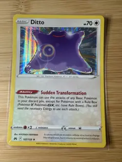 💥 Ditto - 107/159 - Pokemon TCG Crown Zenith (2023) - Holo Rare - Image 1