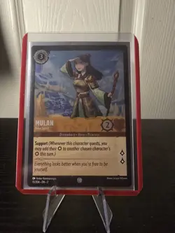 Disney Lorcana Rise of the Floodborn MULAN Free Spirit Foil 15/204 - Image 1