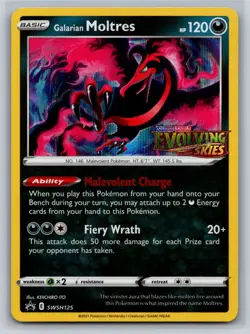 SWSH: Sword & Shield Promo Cards #SWSH125 Galarian Moltres - Image 1