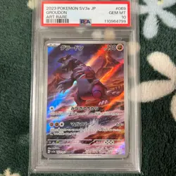PSA 10 Groudon AR 069/062 SV3a Raging Surf - Pokemon Card Japanese 2023 FS JP - Image 1