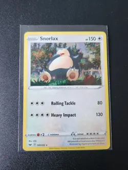 Snorlax 140/202 - Sword & Shield Promo - Cosmos Holo Pokemon Card Near Mint (NM) - Image 1