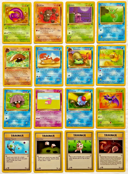 Pokemon 1st EDITION 1999 Fossil Set ALL Common Cards - 16 Card Lot - NM to Mint! - Image 1