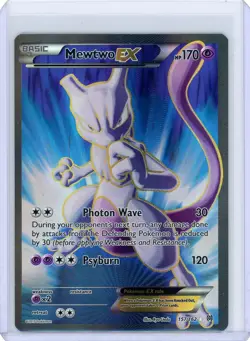 Pokemon Mewtwo-EX TCG Full Art Holo Card Breakthrough 157/162 MP - Image 1