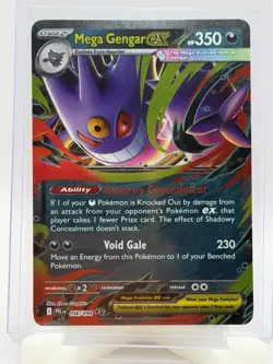 Mega Gengar ex 056/094 Double Rare Holo Card Phantasmal Flames Pokemon TCG NM - Image 1